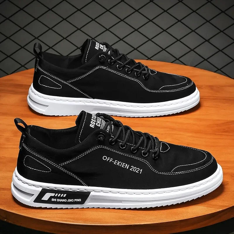 [COLLECTION 2025] Chaussures de tennis décontractées en cuir véritable - Tiendes Ekien Porsehc