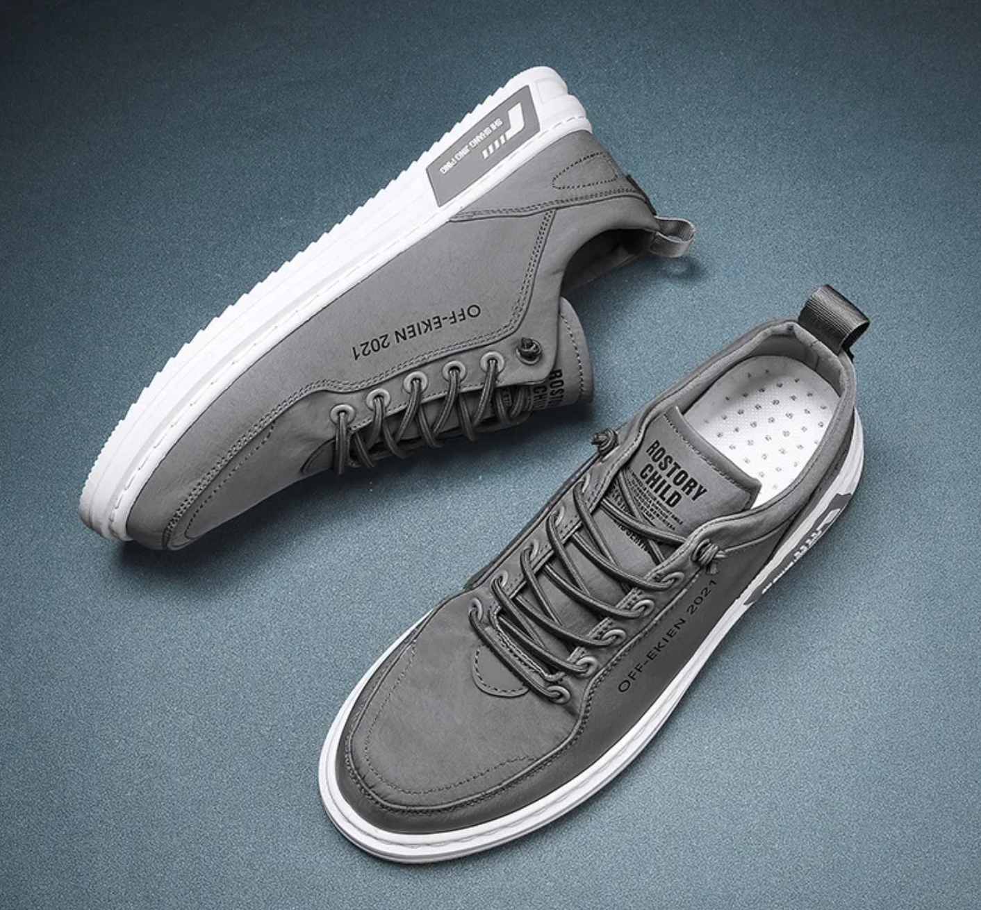 [COLLECTION 2025] Chaussures de tennis décontractées en cuir véritable - Tiendes Ekien Porsehc