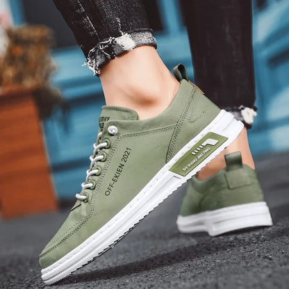 [COLLECTION 2025] Chaussures de tennis décontractées en cuir véritable - Tiendes Ekien Porsehc
