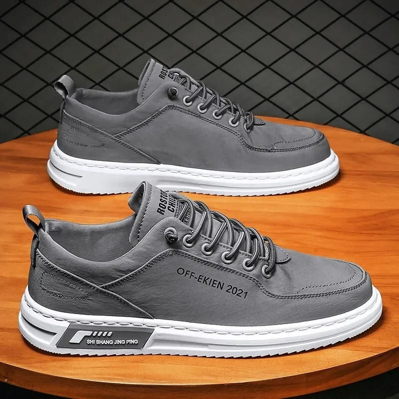 [COLLECTION 2025] Chaussures de tennis décontractées en cuir véritable - Tiendes Ekien Porsehc